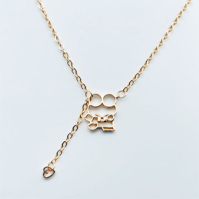 Picture of [925純銀]Keroppi x 荷葉吊飾項鍊