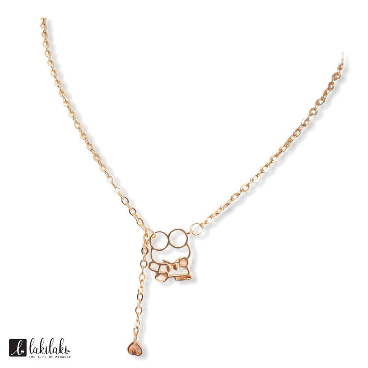 Picture of [925純銀]Keroppi x 荷葉吊飾項鍊