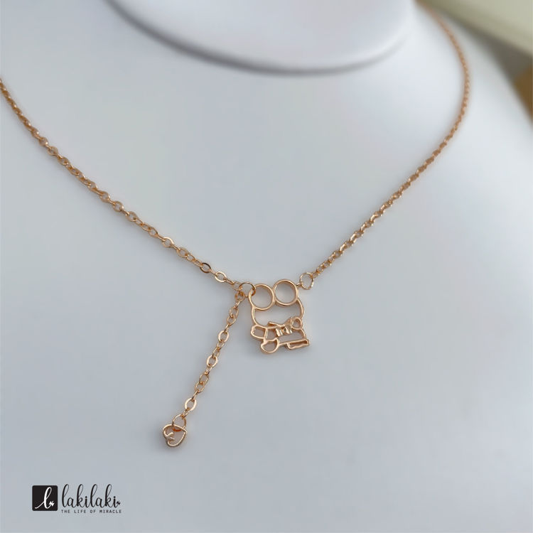 Picture of [925純銀]Keroppi x 荷葉吊飾項鍊